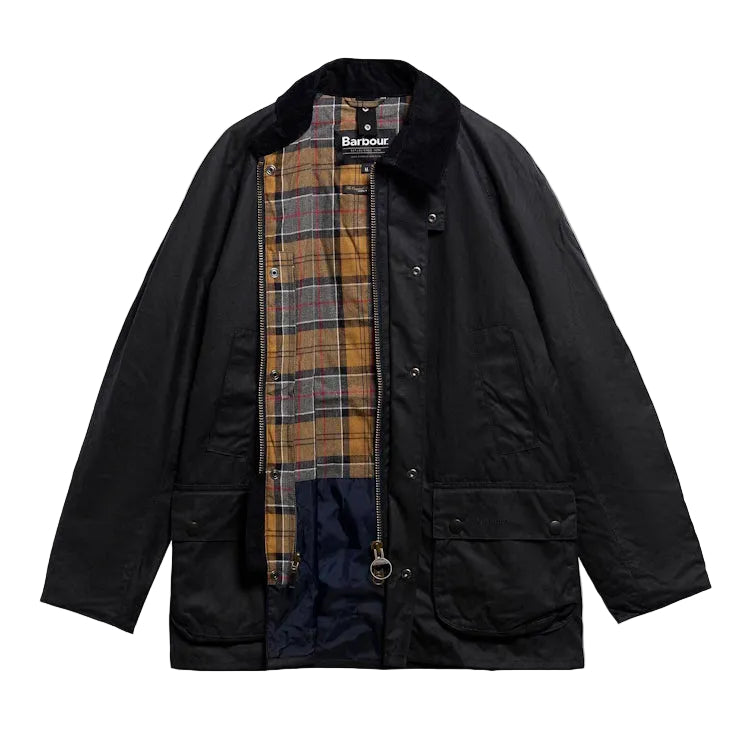 Barbour Ashby Wax Jacket - Navy