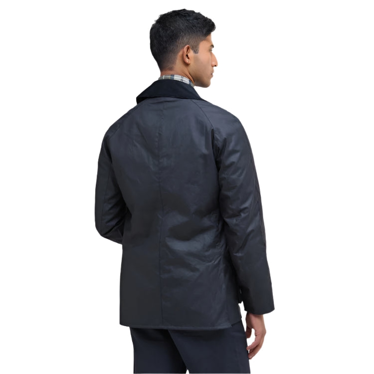 Barbour Ashby Wax Jacket - Navy