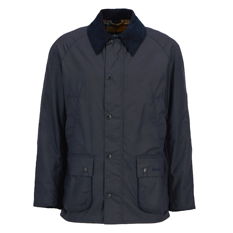 Barbour Ashby Wax Jacket - Navy