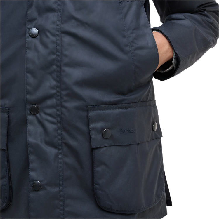 Barbour Ashby Wax Jacket - Navy