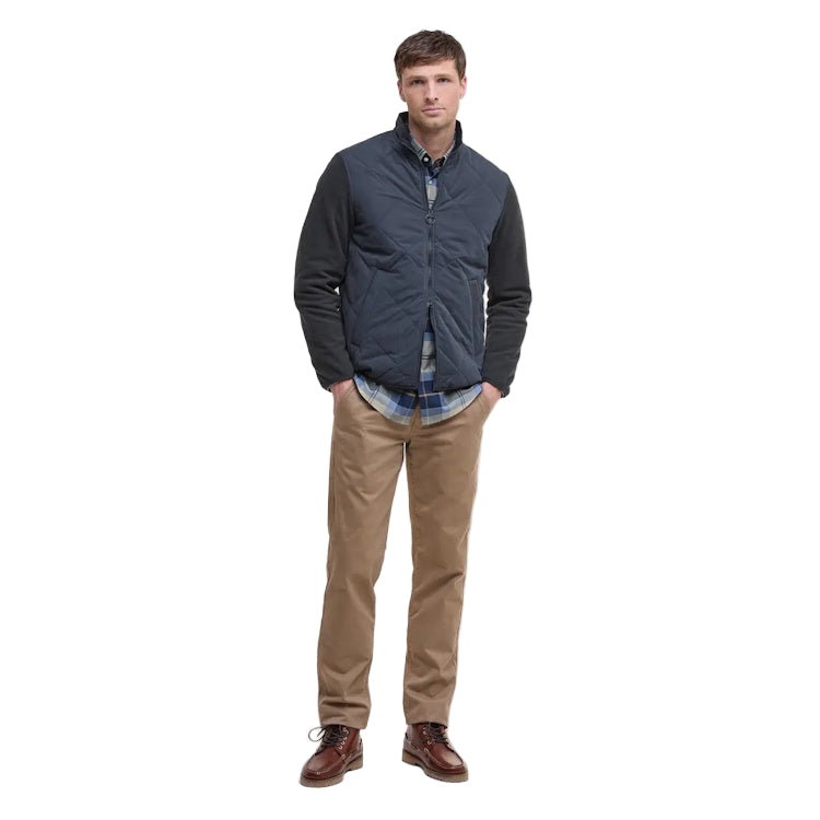Barbour Hybrid Fleece Jacket - Navy