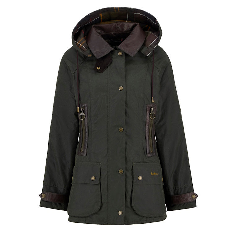 Barbour Ladies Ivy Wax Jacket - Fern