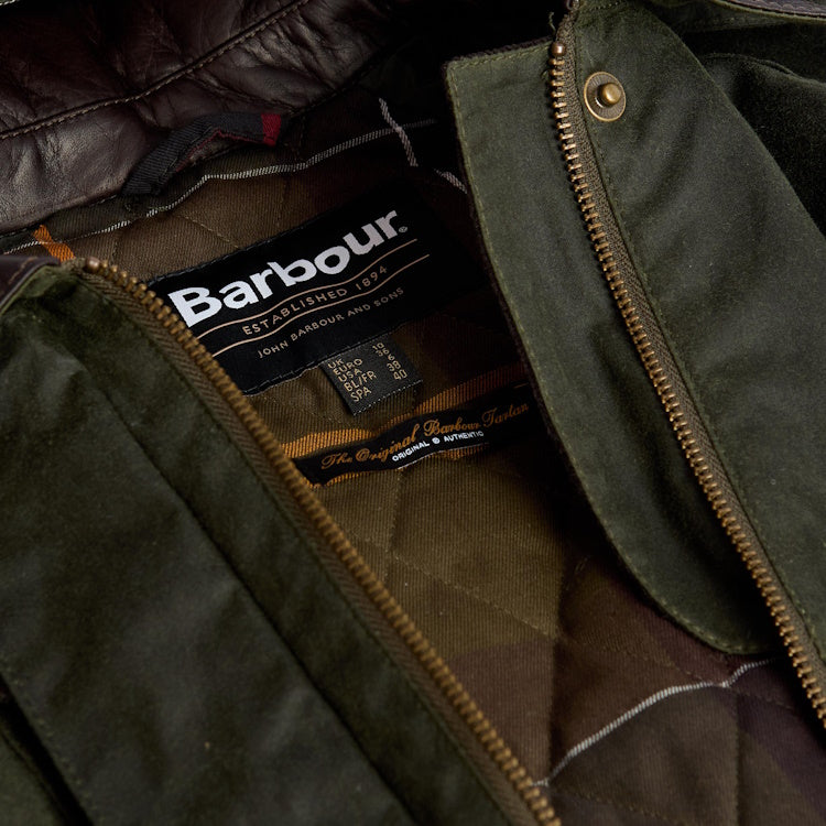 Barbour Ladies Ivy Wax Jacket - Fern