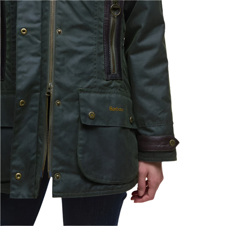 Barbour Ladies Ivy Wax Jacket - Fern