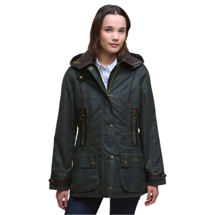 Barbour Ladies Ivy Wax Jacket - Fern