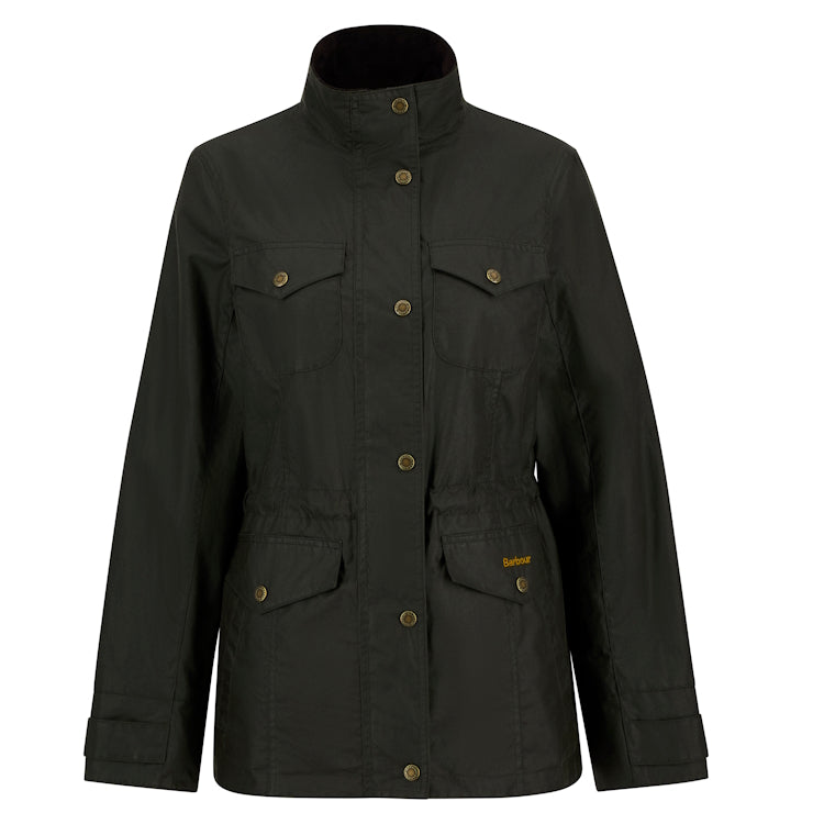 Barbour Ladies Summer Sapper Wax Jacket - Archive Olive/Ancient