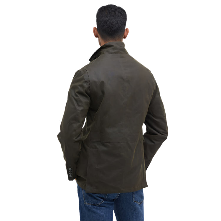 Barbour Lutz Wax Jacket - Olive - Medium