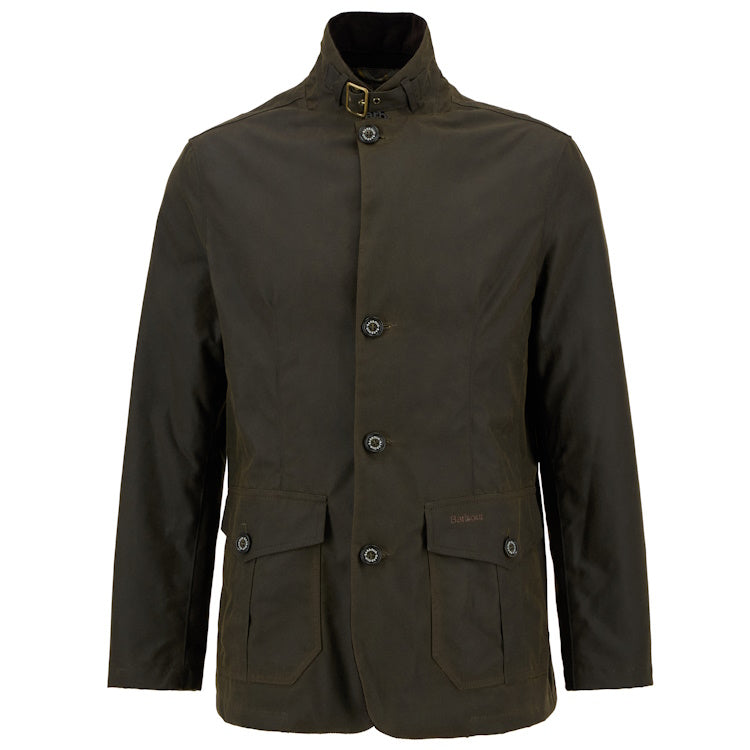 Barbour Lutz Wax Jacket - Olive - Medium