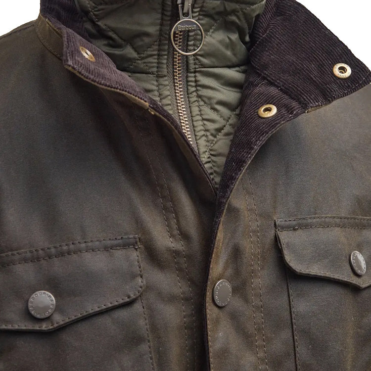 Barbour Ogston Wax Jacket - Olive