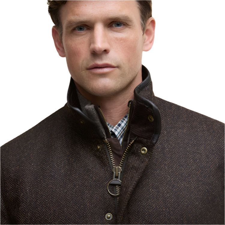 Barbour Hereford Tweed Wool Jacket - Rustic Brown
