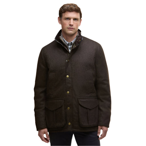 Barbour Hereford Tweed Wool Jacket - Rustic Brown