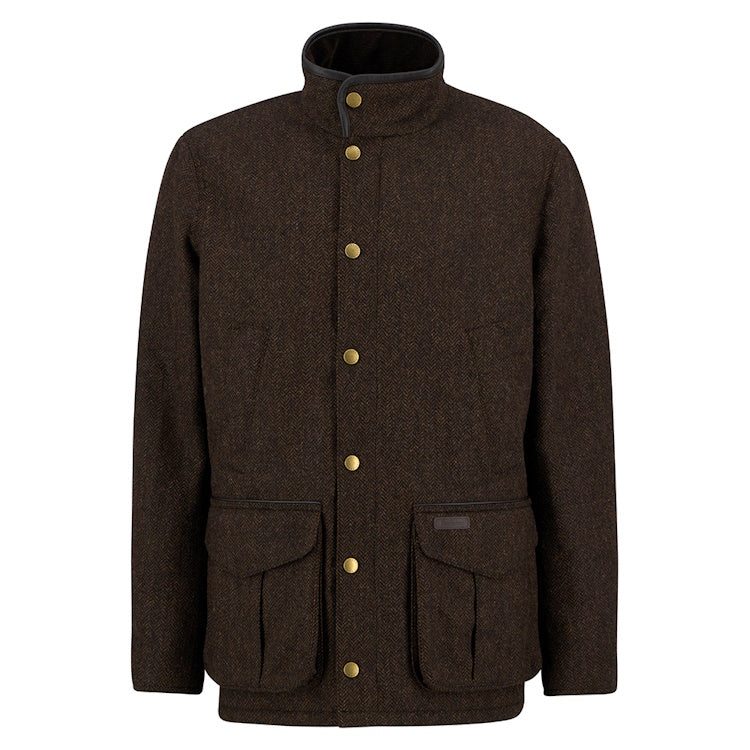 Barbour Hereford Tweed Wool Jacket - Rustic Brown
