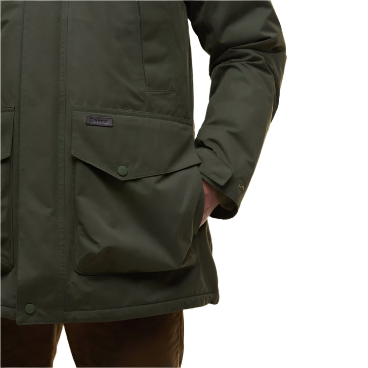 Barbour Farlam Waterproof Jacket - Olive