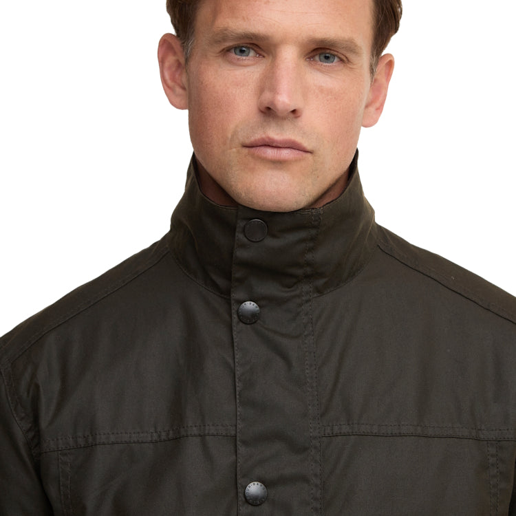 Barbour Sander Wax Jacket - Olive