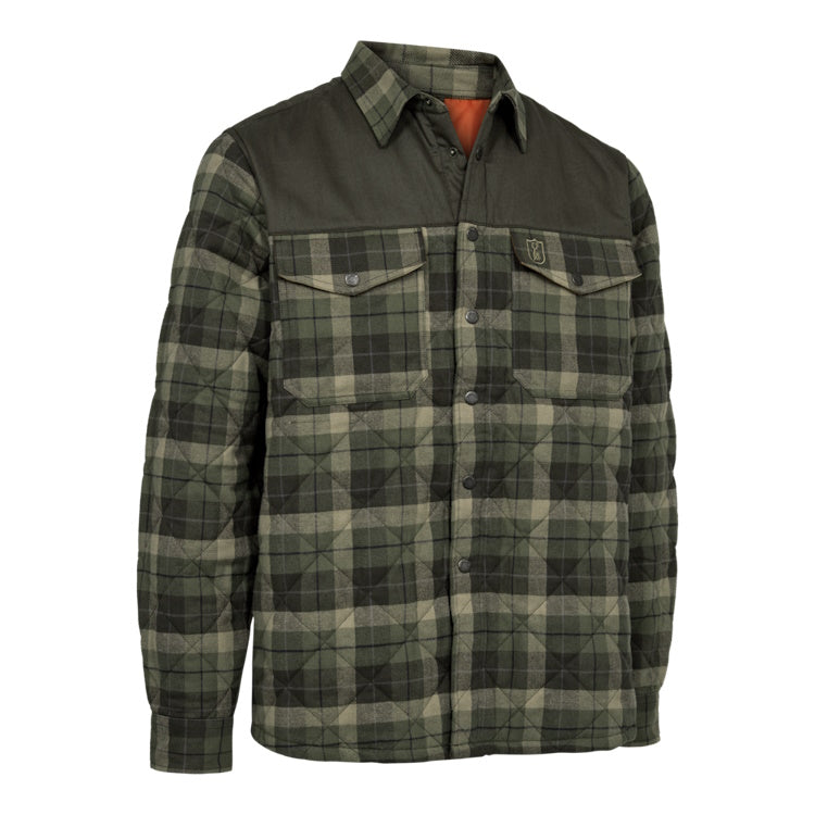 Deerhunter Elbert Padded Shirt Jacket - Green Check