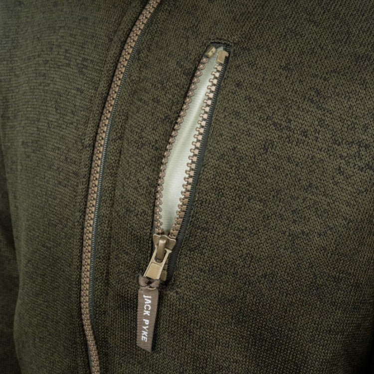 Jack Pyke Junior Scandinavian Fleece Jacket - Dark Olive