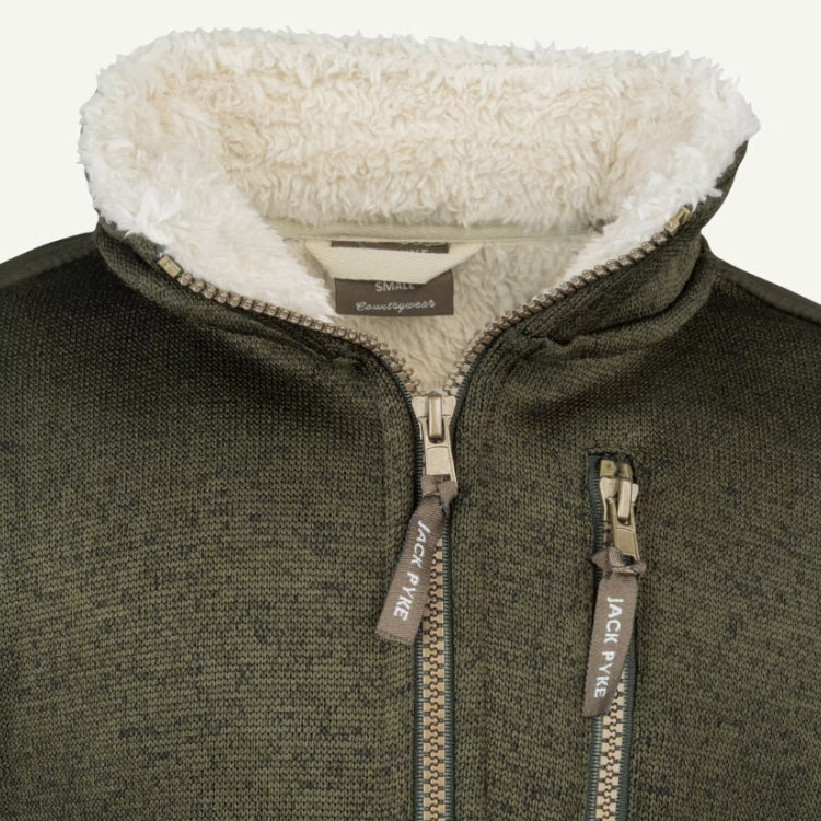 Jack Pyke Junior Scandinavian Fleece Jacket - Dark Olive