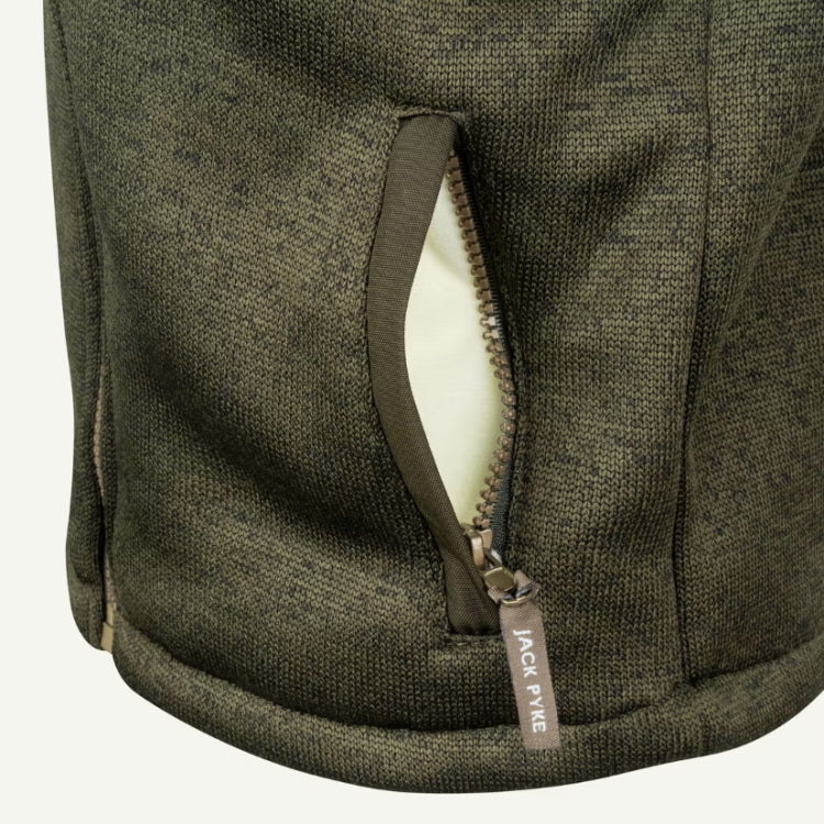 Jack Pyke Junior Scandinavian Fleece Jacket - Dark Olive