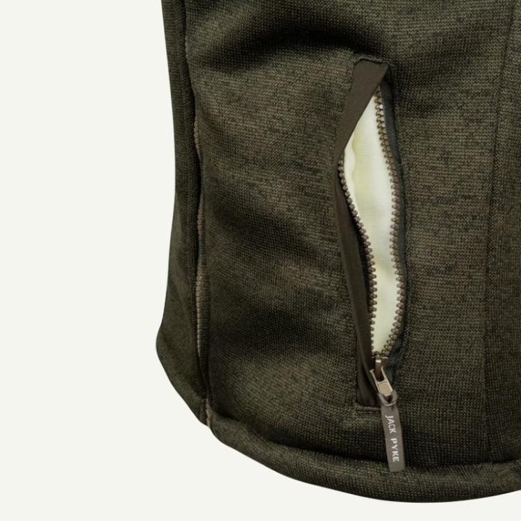 Jack Pyke Ladies Scandinavian Fleece Jacket - Dark Olive