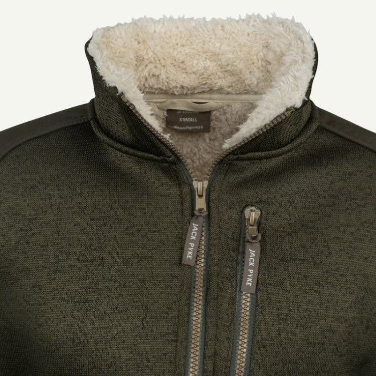 Jack Pyke Ladies Scandinavian Fleece Jacket - Dark Olive