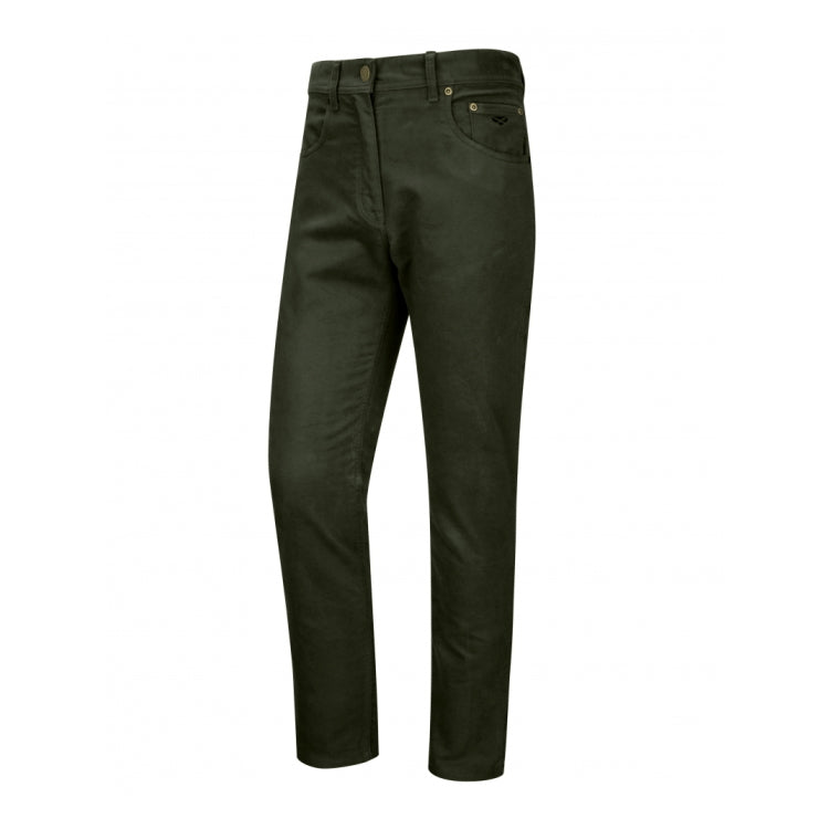 Hoggs of Fife Carrick Technical Stretch Moleskin Jeans - Olive