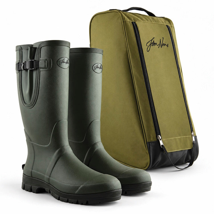 John Norris JSN Pro Neoprene Lined Wellington Boots and Bag Bundle Deal