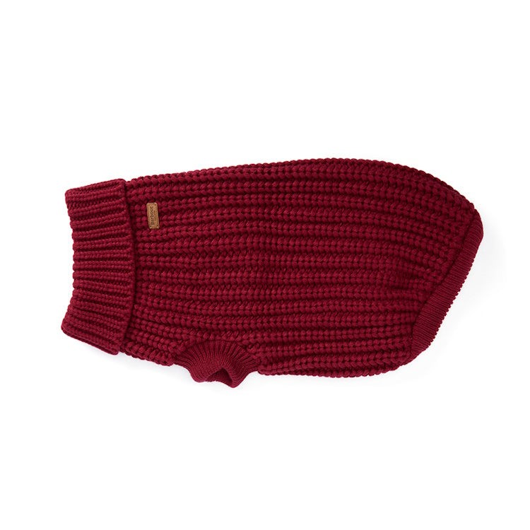 Barbour Saltburn Dog Jumper - Biking Red