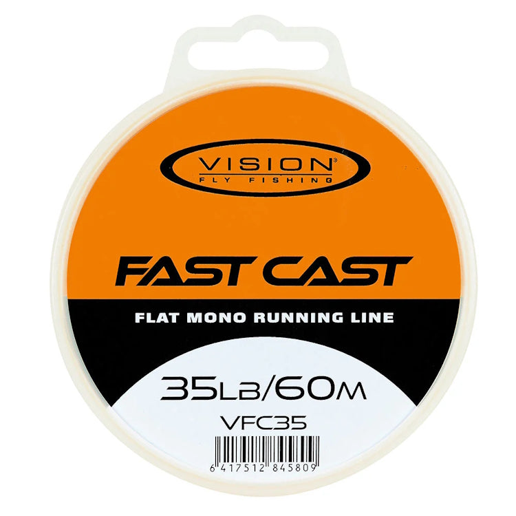Vision Fast Cast Flat Running Line - Yellow 60m