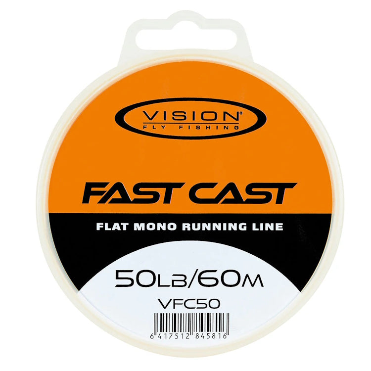 Vision Fast Cast Flat Running Line - Yellow 60m