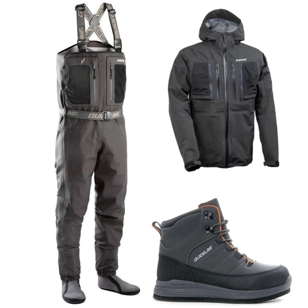 Guideline Laxa Chest Waders Felt Sole Boots and Jacket Offer