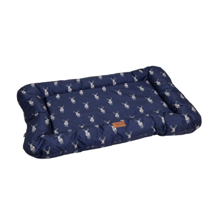 House of Paws Stag Water Resistant Mat - Navy