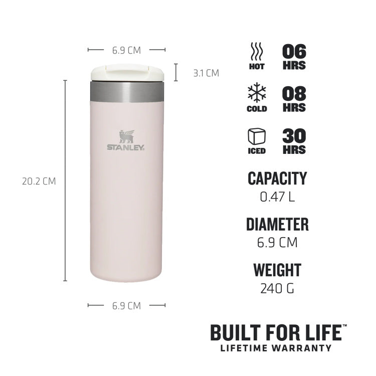 Stanley Aerolight Transit Mug - 0.47L - Rose Quartz Metallic