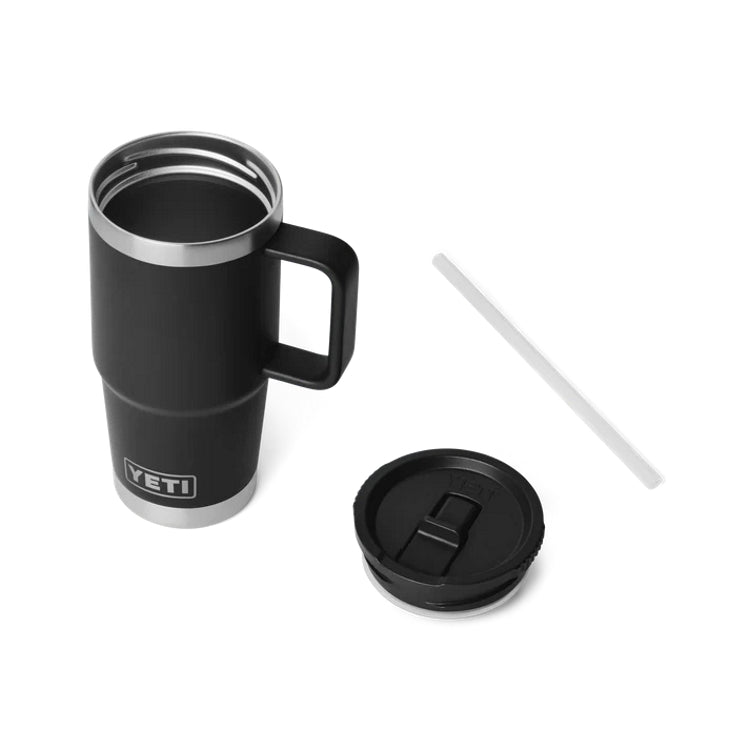 Yeti Rambler 20oz Travel Straw Mug - Black