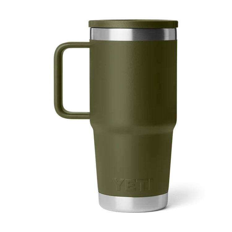 Yeti Rambler 20oz Insulated Travel Mug 2.0 - Olive/King Crab Orange