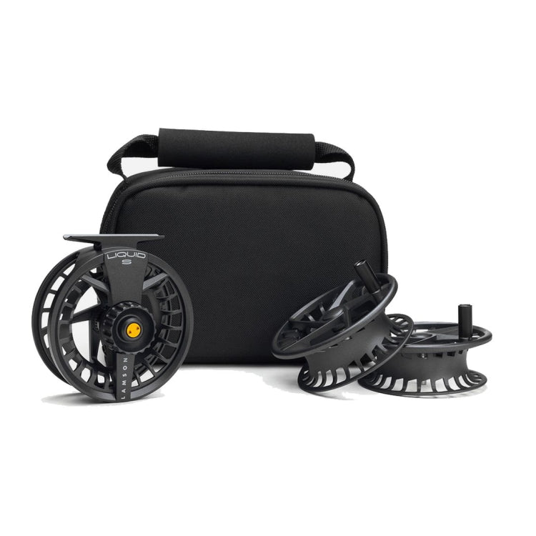 Lamson Liquid S HD Fly Reel - 3 Spool Pack - Smoke