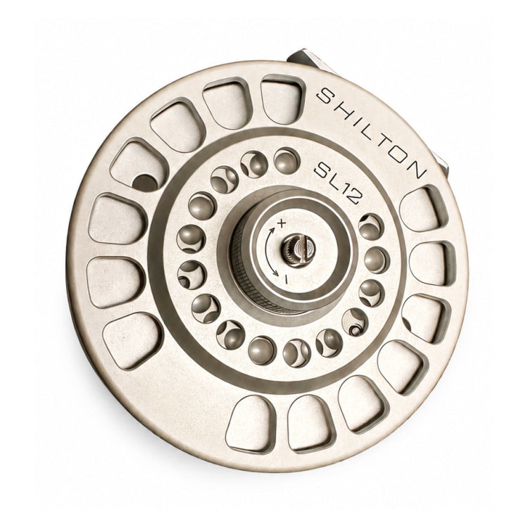 EX-DEMO Shilton SL12 Spey Fly Reel 2024 Model - Titanium - 12wt+