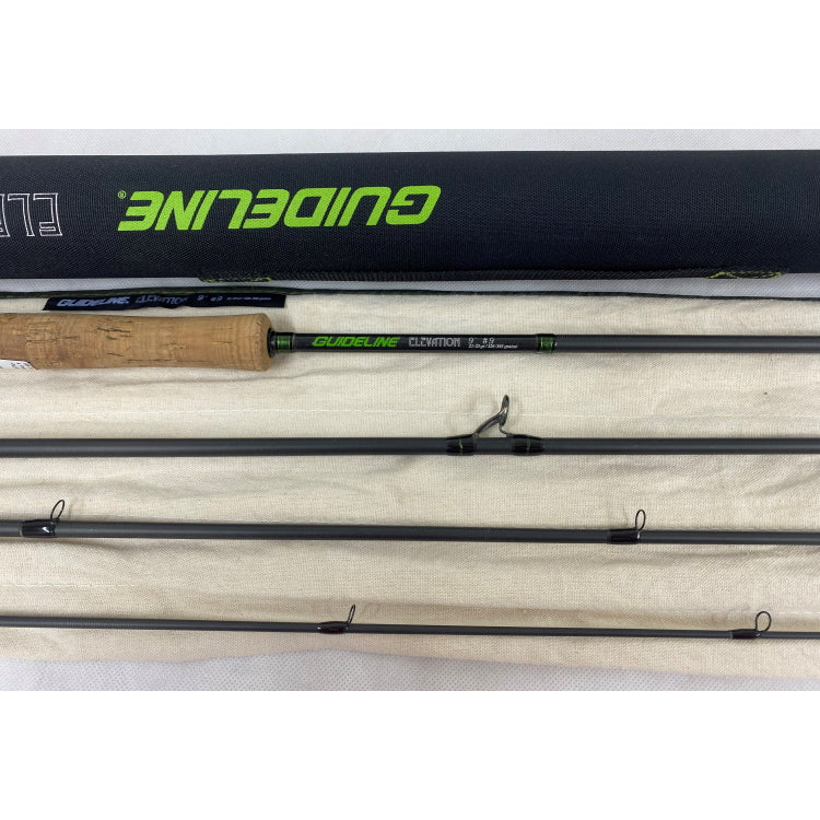USED 9ft 0in Guideline Elevation 9 Line 4 Piece River Fly Rod (446)