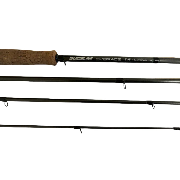 USED 9ft 0in Guideline Embrace 6 Line 4 Piece River Fly Rod (466)