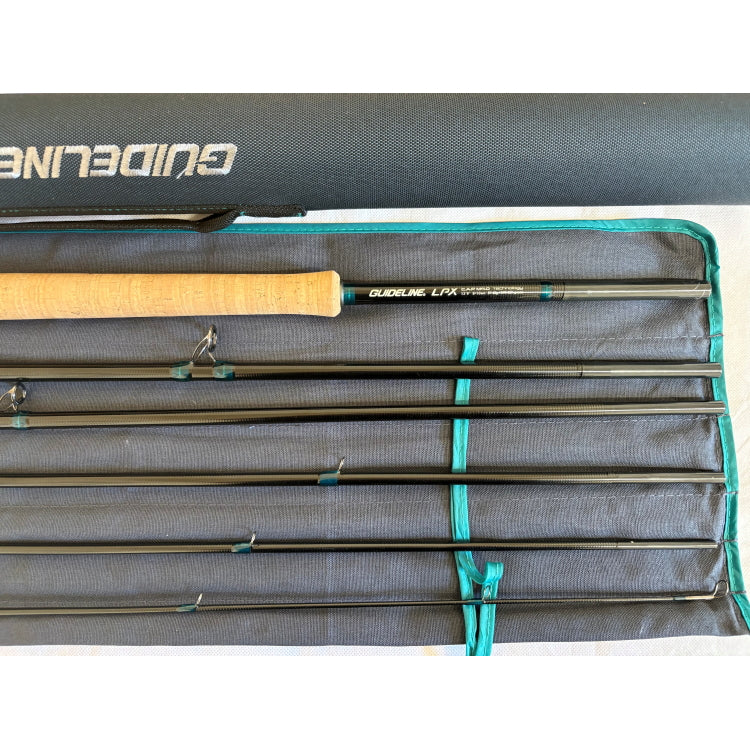 USED 13ft 9in Guideline LPX Chrome 9/10 Line 6 Piece DH Salmon Fly Rod (131)