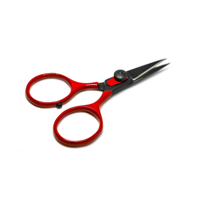 Fulling Mill Razor Scissors - Black/Red