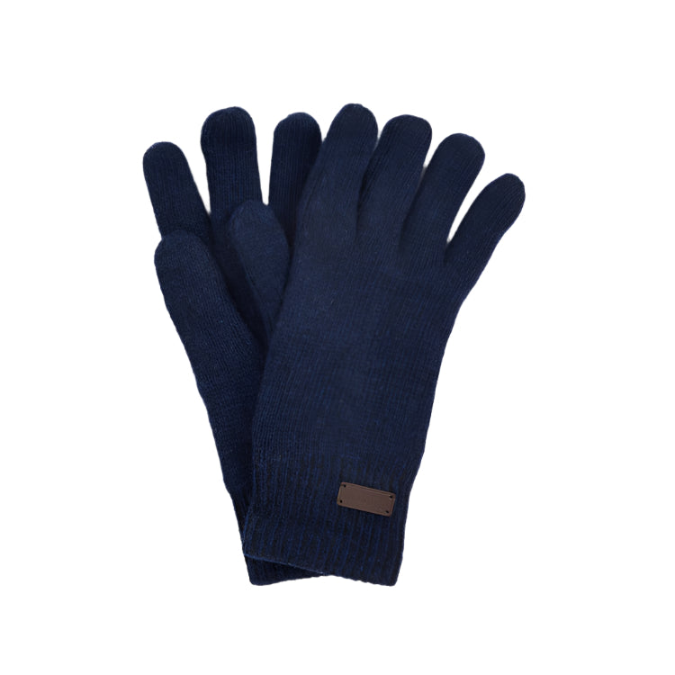 Barbour Carlton Beanie & Gloves Gift Set - Navy