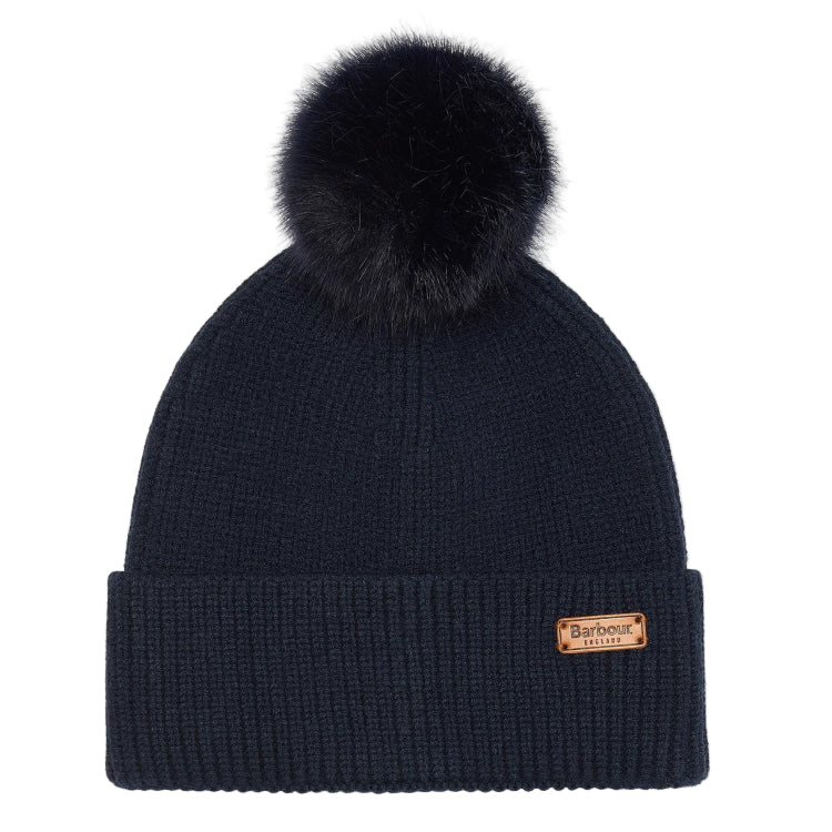 Barbour Ladies Dover Beanie and Hailes Scarf Gift Set - Classic