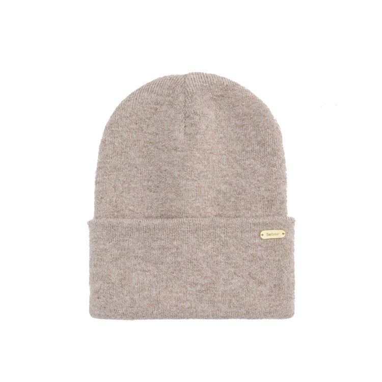 Barbour Ladies Winona Beanie and Scarf Gift Set - Taupe