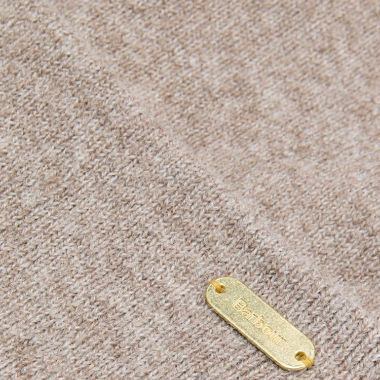 Barbour Ladies Winona Beanie and Scarf Gift Set - Taupe