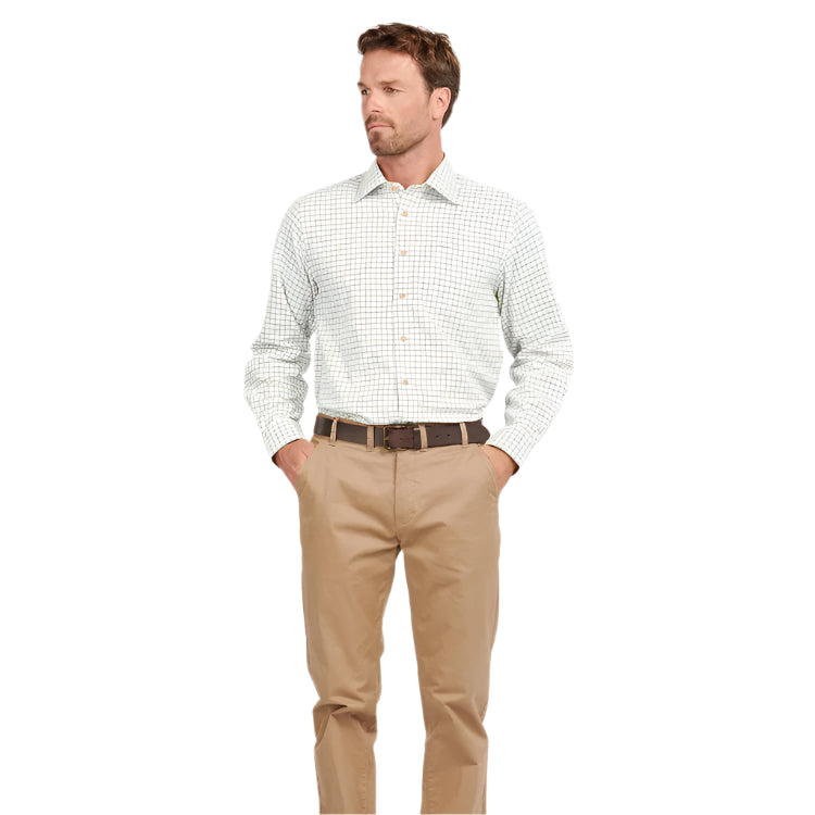 Barbour Field Tattersall Shirt - Green/Brown