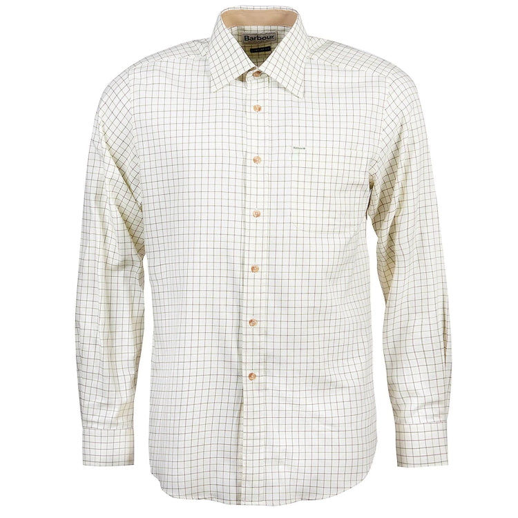 Barbour Field Tattersall Shirt - Green/Brown