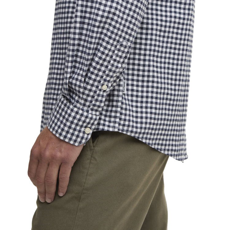 Barbour Gingham Aukside Regular Shirt - Navy