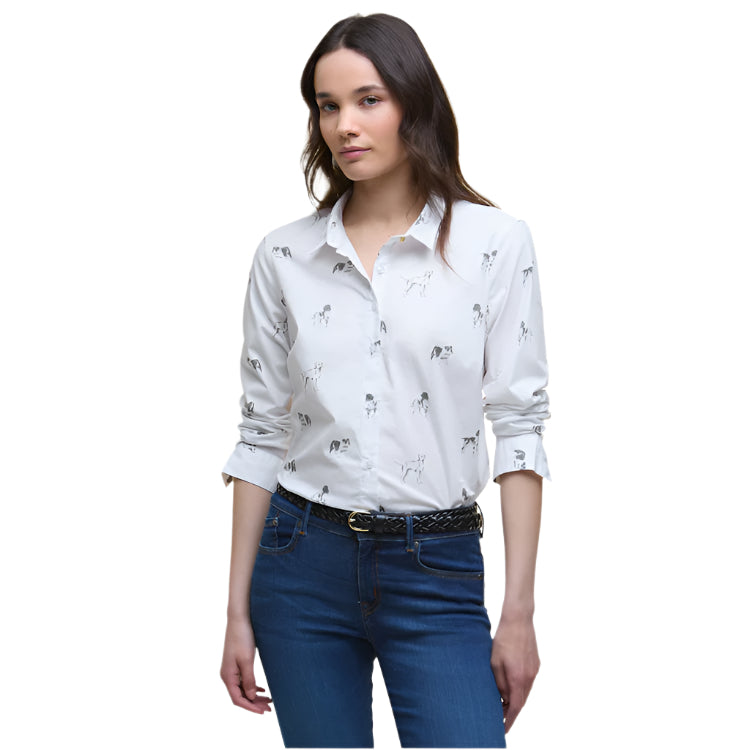Barbour Ladies Brambles Shirt - Dog Print