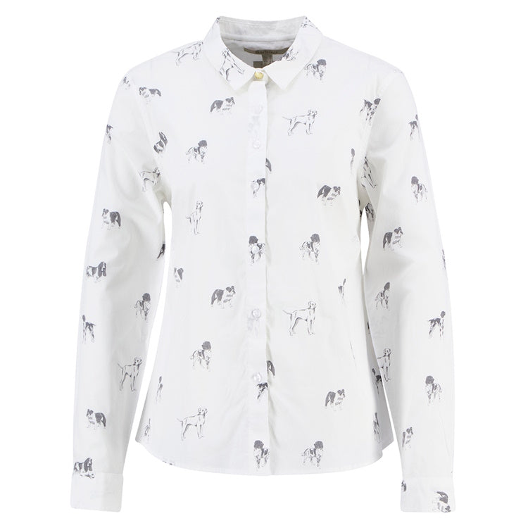 Barbour Ladies Brambles Shirt - Dog Print