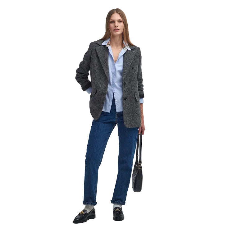 Barbour Ladies Derwent Shirt - Pale Blue/Hessian Tartan